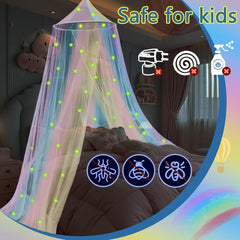 Otroški Baldahin za Otroško Posteljo in Enoposteljno Posteljo