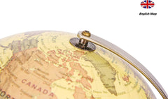 Antični Globus s Kovinskim Podstavkom