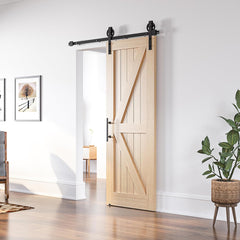 Komplet za drsna vrata, 167 cm, črna drsna vodila