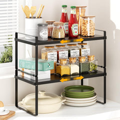 DEVESANTER komplet 2 raztegljivih polic za kuhinjske omarice