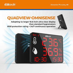 ELITECH Digitalni bluetooth termometer in higrometer z dvojnima zunanjima sondama
