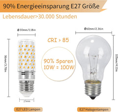 Zatemnilna LED žarnica E27 koruzne oblike, toplo bela svetloba - 4 kosi