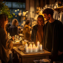 LED sveče z upravljalnikom in časovnikom XL