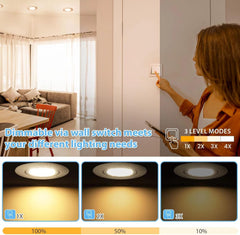 LED vgradni reflektorji za kopalnico in kuhinjo - 6 kosov