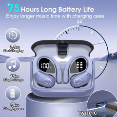 APTKDOE brezžične športne Bluetooth slušalke