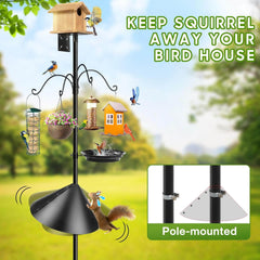 DOUBLECARE stabilna in nastavljiva vrtno stojalo za hranjenje ptic