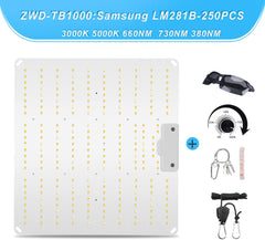 LED svetilka za rastline 800 W s funkcijo zatemnitve