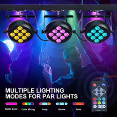 RGBW LED DJ Žaromet z daljinskim upravljanjem