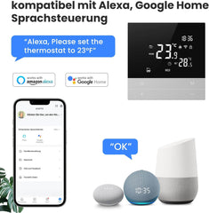 Pametni Termostat za Talno Ogrevanje na Vodo Združljiv z Alexa in Google Home, Upravljanje prek Aplikacije Smart Life