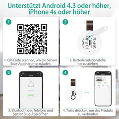 Bluetooth termometer in higrometer – komplet 3 kosov