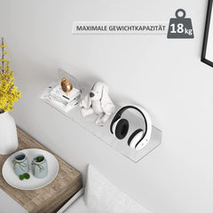 Prozorna plavajoča akrilna stenska polica 60 cm