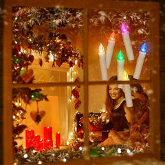 Brezžične LED božične sveče z daljinskim upravljalnikom in časovnikom - 40 kosov