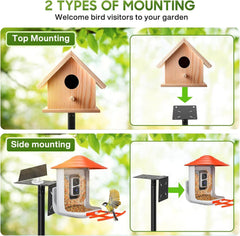 DOUBLECARE stabilna in nastavljiva vrtno stojalo za hranjenje ptic