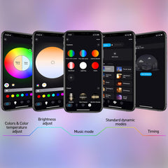 Pametni zunanji RGB LED reflektorji 30 W z upravljanjem prek aplikacije, 4 kosi