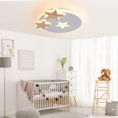 Otroška stropna LED svetilka v obliki zvezde, 34 cm, z daljincem