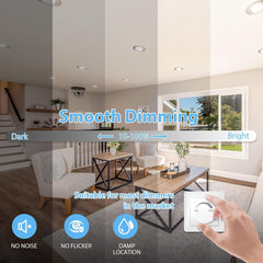 CLOKSH 230 V Vgradni LED stropni reflektorji – komplet 8 kosov