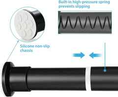 KINLO nastavljiva vpenjalna zavesna in obešalna palica - 360-410 cm