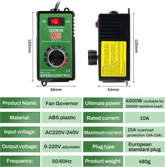 DEWIN 230 V univerzalni regulator napetosti za motorje in električno orodje