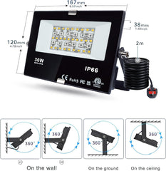 30W RGBW pametni reflektor z Bluetooth upravljanjem