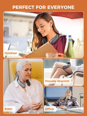 SMILING SHARK polnilni grelec za vrat in roke z nastavljivo temperaturo