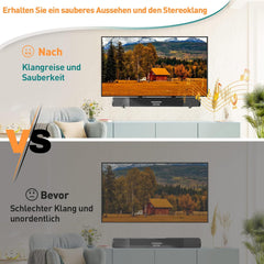 Univerzalni nosilec za soundbar - črne barve