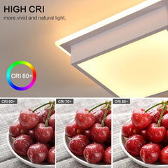 Kvadratna LED stropna svetilka, toplo bela svetloba