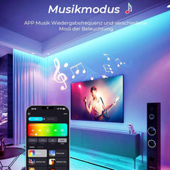 WiFi pameten COB LED trak RGB, 10 m