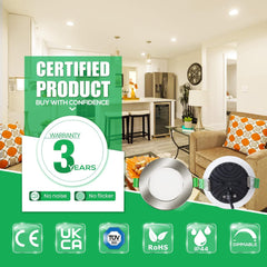 Vgradni LED reflektorji, Dimmable, IP44