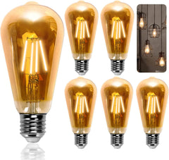 Vintage LED Žarnica E27, 8 W, Topla Bela 2200 K - Paket 5 Kosov