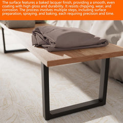 HOMTONE komplet 2 kovinskih nog za mizo - 40 x45 cm