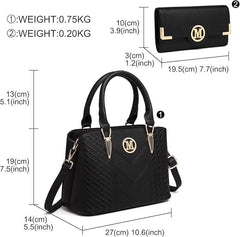 MISS LULU modna ženska torbica z denarnico