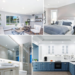 Vgradna LED reflektorska svetilka, 7 W, zatemnljiva, 6 kosov