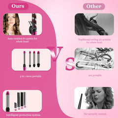 Samodejni kodralnik las 3-v-1 s keramično prevleko