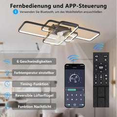 Stropni Ventilator z LED Osvetlitvijo - 80 W