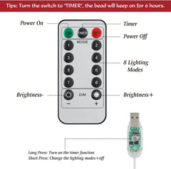 Osvetljena 3D zvezda za vrh brožičnega drevesa
