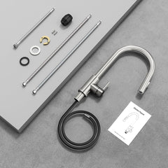 Rainsworth Nikelj Kuhinjska Pipa, Raztegljiva, 360° Rotacija