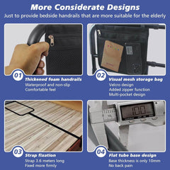 JAOGAUS nastavljiva posteljna opora z LED lučko za starejše osebe