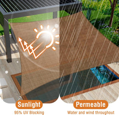 DUERER Senčno jadro z UV zaščito in zračnim materialom - 3,6 × 4,8 m