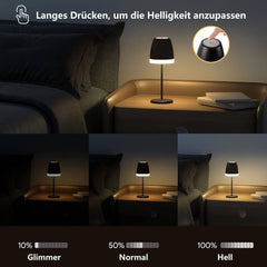 Brezžična Dimmable LED Namizna Svetilka na Dotik