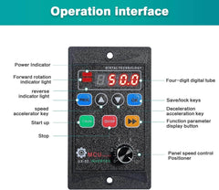 DEWIN frekvenčni pretvornik 230 V – enofazni vhod, trifazni izhod, 1100 W