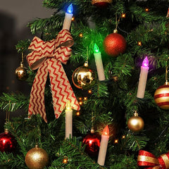 Brezžične LED božične sveče z daljinskim upravljalnikom in časovnikom - 40 kosov