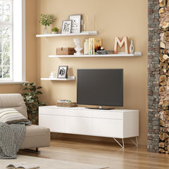 6kos belih visečih polic dolžine 40 cm