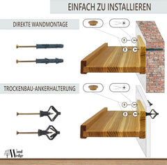 MODERNA "FLOATING" POLICA (OREH), 2 kosa