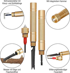 Večfunkcijska Lopata z Nastavljivim Rezilom za Delo na Vrtu ali Kampiranje