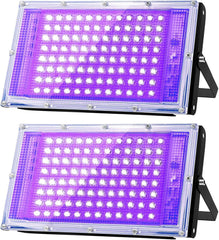 100 W LED UV projektor za črno svetlobo - IP66 vodoodporna, UV luč za zabave