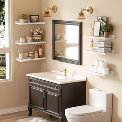 6kos belih visečih polic dolžine 40 cm