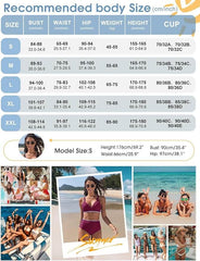 UMIPUBO dvodelne push-up kopalke z visokim pasom