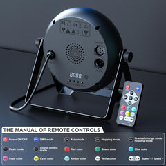 RGBW LED DJ Žaromet z daljinskim upravljanjem