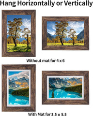 Lesen okvir za fotografije 10 x 15 cm z matiranim vložkom, 6 kosov