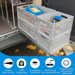 QWEZIX težko nosilna vodila za predale z zaklepom